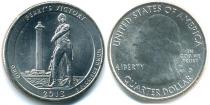 Продать Монеты США 25 центов 2013 Сталь покрытая никелем