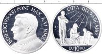 Продать Монеты Ватикан 10 евро 2010 Серебро