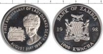 Продать Монеты Замбия 1000 квач 1998 Серебро