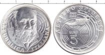 Продать Монеты Италия 5 евро 2007 Серебро