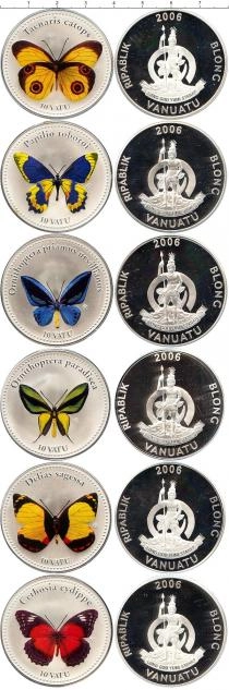Продать Подарочные монеты Вануату Мир бабочек 2006 