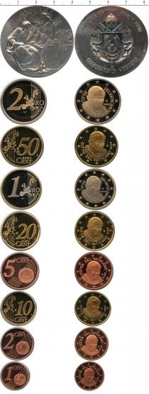 Продать Подарочные монеты Ватикан Евровыпуск 2006 года 2006 