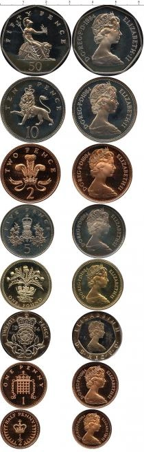 Продать Подарочные монеты Великобритания Выпуск 1984 года 1984 
