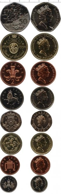 Продать Подарочные монеты Великобритания Выпуск монет 1994 года 1994 