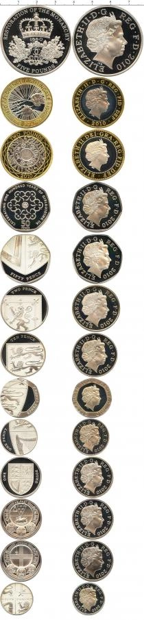 Продать Подарочные монеты Великобритания Выпуск монет 2010 2010 Серебро
