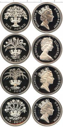Продать Подарочные монеты Великобритания Серебряные фунты 0 Серебро