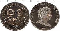 Продать Подарочные монеты Острова Кука Бриллиантовый юбилей бракосочетания Елизаветы и Филиппа 2007 Медно-никель