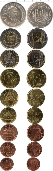 Продать Подарочные монеты Сан-Марино Евронабор 2004 2004 