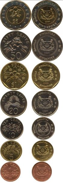 Продать Подарочные монеты Сингапур Выпуск монет 1997 года 1997 