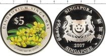 Продать Подарочные монеты Сингапур Прекрасные цветы 2007 Серебро