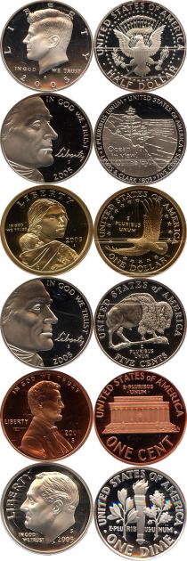 Продать Подарочные монеты США Выпуск 2005 года 2005 
