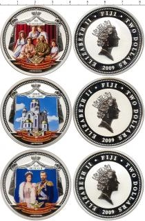 Продать Подарочные монеты Фиджи Последняя русская королевская семья 2009 Серебро