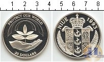 Продать Монеты Ниуэ 20 долларов 1993 Серебро