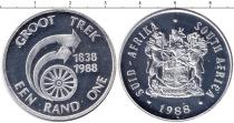 Продать Монеты ЮАР 1 ранд 1988 Серебро