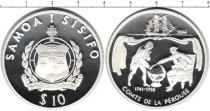 Продать Монеты Самоа 10 тала 1994 Серебро