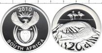 Продать Монеты ЮАР 20 центов 2010 Серебро