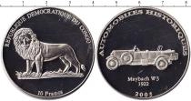 Продать Монеты Конго 10 франков 2003 Медно-никель