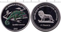Продать Монеты Конго 5 франков 2003 Медно-никель