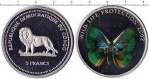 Продать Монеты Конго 5 франков 2002 Медно-никель