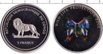 Продать Монеты Конго 5 франков 2002 Медно-никель