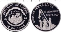 Продать Монеты Либерия 10 долларов 2001 