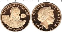 Продать Монеты Олдерни 5 фунтов 2007 