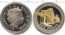 Продать Монеты Великобритания 1 фунт 2008 Серебро