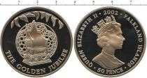 Продать Монеты Фолклендские острова 50 пенсов 2002 Серебро