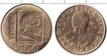 Продать Монеты Сан-Марино 200 лир 1998 