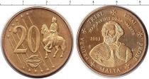 Продать Монеты Мальта 20 евроцентов 2003 
