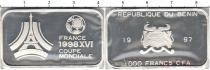 Продать Монеты Бенин 1000 франков 1997 Серебро