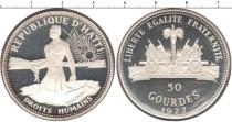 Продать Монеты Гаити 50 гурдес 1977 Серебро