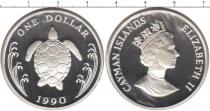 Продать Монеты Каймановы острова 1 доллар 1990 Серебро