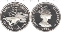 Продать Монеты Каймановы острова 5 долларов 1985 Серебро