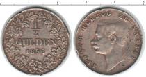 Продать Монеты Нассау 1/2 гульдена 1856 Серебро