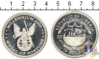 Продать Монеты Либерия 10 долларов 2001 Серебро