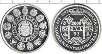 Продать Монеты Испания 2000 песет 2000 Серебро