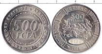 Продать Монеты КФА 500 франков 2006 Медно-никель
