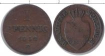 Продать Монеты Саксен-Альтенбург 1 пфенниг 1852 Медь
