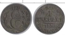 Продать Монеты Саксен-Кобург-Саалфелд 1 крейцер 1830 Серебро