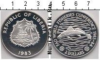 Продать Монеты Либерия 2 доллара 1983 Серебро