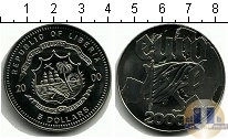 Продать Монеты Либерия 20 долларов 2000 Медно-никель