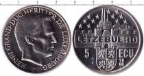 Продать Монеты Люксембург 5 экю 1998 Медно-никель