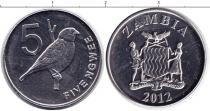 Продать Монеты Замбия 5 квач 2012 Медно-никель