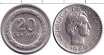 Продать Монеты Колумбия 2 сентаво 1969 Медно-никель