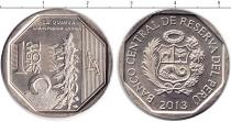 Продать Монеты Перу 1 соль 2013 Медно-никель
