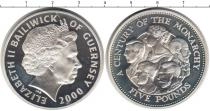 Продать Монеты Гернси 5 фунтов 2000 Серебро
