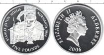 Продать Монеты Олдерни 5 фунтов 2006 Серебро