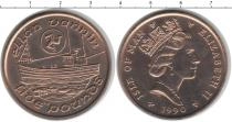 Продать Монеты Остров Мэн 5 фунтов 1990 