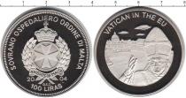 Продать Монеты Мальтийский орден 100 лир 2004 Медно-никель